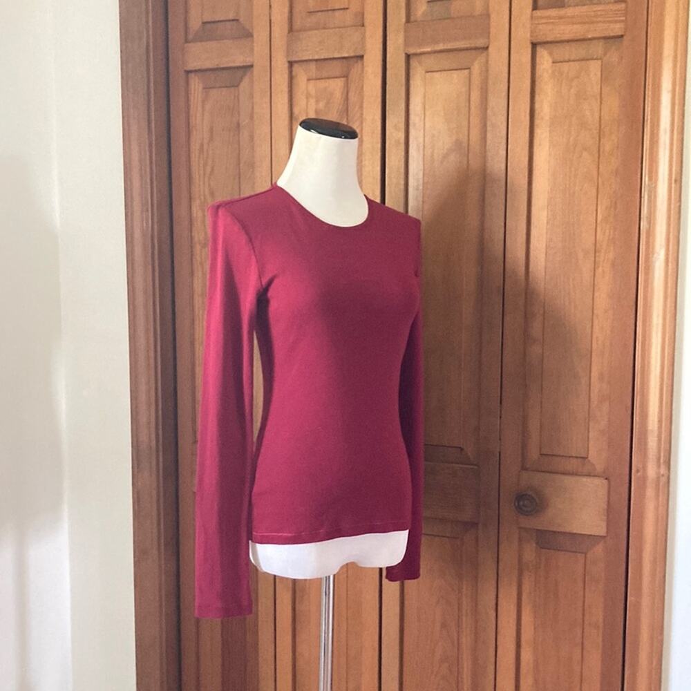 Victoria’s Secret Maroon Long Sleeve Tee, Size S